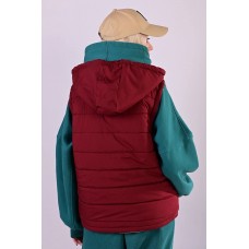 Жилетка женская (двусторонняя, капишон снимается)