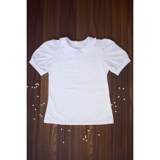 Блуза Виолетта с бусинками (короткий рукав)