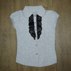 Блуза для девочки с кружевом