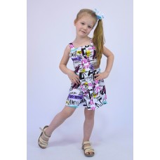 Сарафан для девочки на бретелях