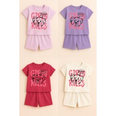 Пижама подросток девочка (футболка+шорты)