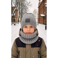 Комплект шапка+баф дитячий