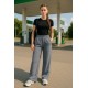 Женские брюки из двунитки с карманами - размеры S, L, 2XL