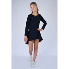 Платье - туника подростковое с бусинками