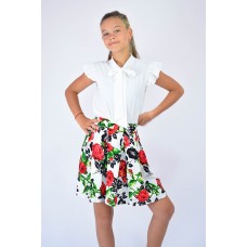 Юбка с бантовыми складками