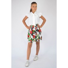 Юбка с бантовыми складками