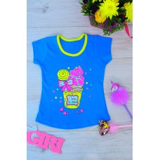 Футболка для дівчинки з накатом