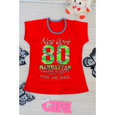 Футболка для дівчинки з накатом