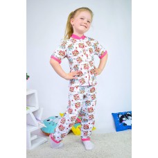 Пижама для девочки на кнопке