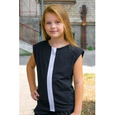Блуза школьная «Британи» без рукава