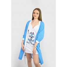 Ночная рубашка + халат женский