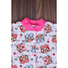 Пижама для девочки на кнопке