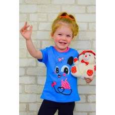 Футболка для девочки с накатом (короткий рукав)