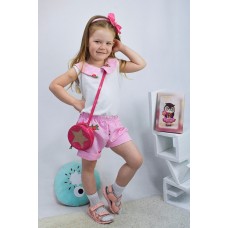 Комплект для девочки "Римма" (Блуза+шорты)