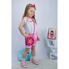 Комплект для девочки "Римма" (Блуза+шорты)