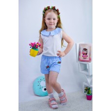 Комплект для девочки "Римма" (Блуза+шорты)