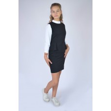 Сарафан школьный с баской