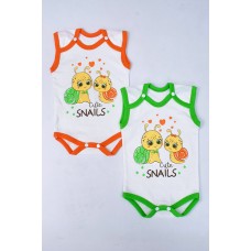 Боді ясельний без рукава з накатом