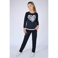 Блуза для девочки «Сердце»