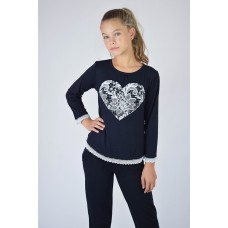 Блуза для девочки «Сердце»