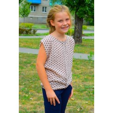 Блуза для девочки «Британи» в горох