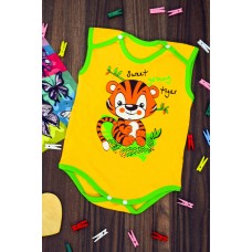 Боді ясельний без рукава з накатом