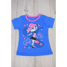 Футболка для девочки с накатом (короткий рукав)