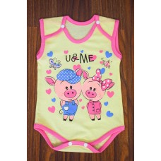 Боді ясельний без рукава з накатом